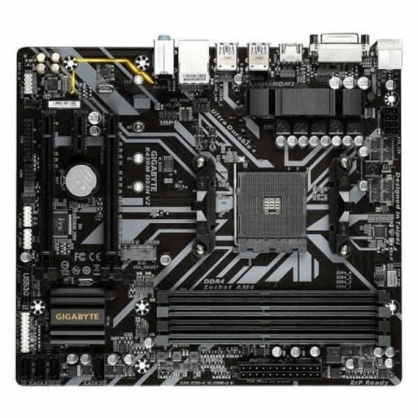 Placa Base Gigabyte B450M DS3H V2 Socket AM4/ Micro ATX - Imagen 2