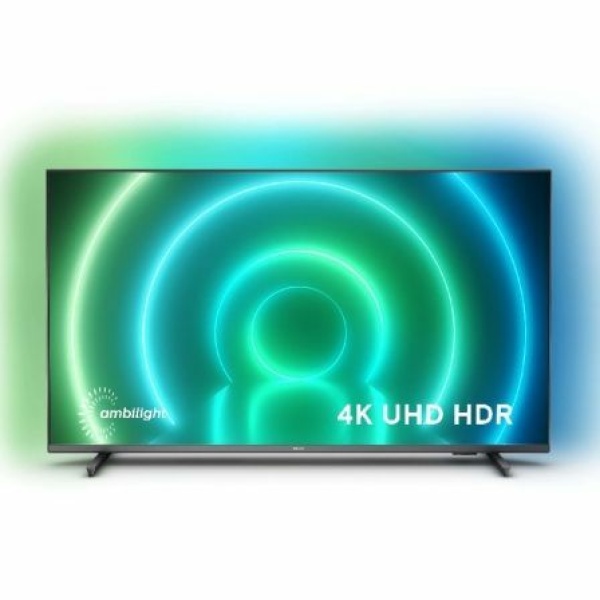 Televisor Philips 43PUS7906 43"/ Ultra HD 4K/ Ambilight/ Smart TV/ WiFi/ Gris