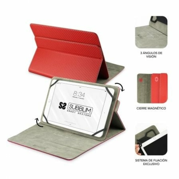 Funda Subblim Rotate 360º  para Tablets de 10.1"-11"/ Roja - Imagen 2