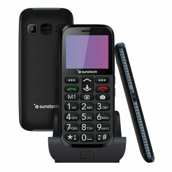 Teléfono Móvil Sunstech CEL3BK para Personas Mayores/ Negro