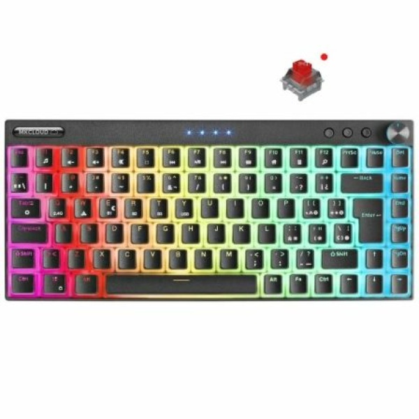 Teclado Gaming Mecánico Inalambrico Mars Gaming MKCLOUDRES/ Negro