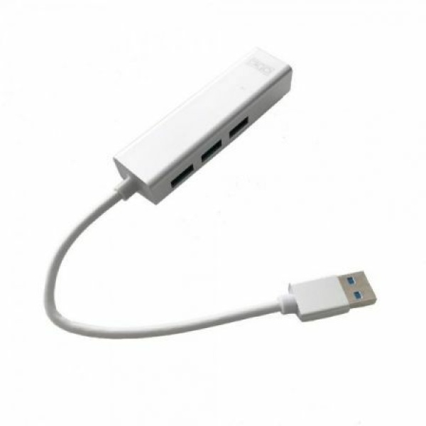 Hub USB 3.0 3GO HUB37PETH/ 3 Puertos USB/ 1 RJ45/ Blanco - Imagen 2