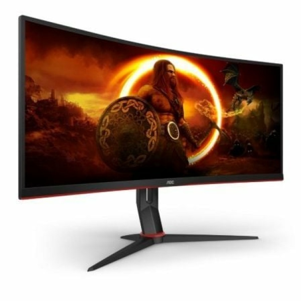 Monitor Gaming Curvo Ultrapanorámico AOC CU34G2/BK 34"/ WQHD/ 1ms/ 100Hz/ VA/ Negro y Rojo - Imagen 3