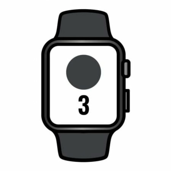 Apple Watch Series 3/ GPS/ 42mm/ Caja de Aluminio en Gris Espacial/ Correa Deportiva Negra