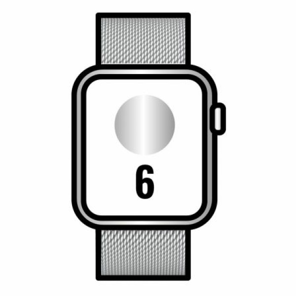 Apple Watch Series 6/ GPS/ Cellular/ 44mm/ Caja de Acero Inoxidable en Plata/ Correa Milanese Loop Plata