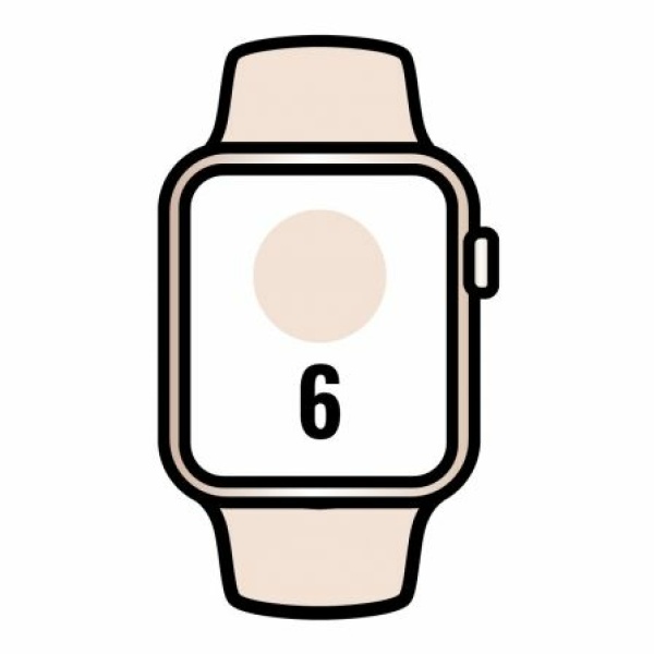 Apple Watch Series 6/ GPS/ Cellular/ 44mm/ Caja de Aluminio en Oro/ Correa Deportiva Rosa Arena