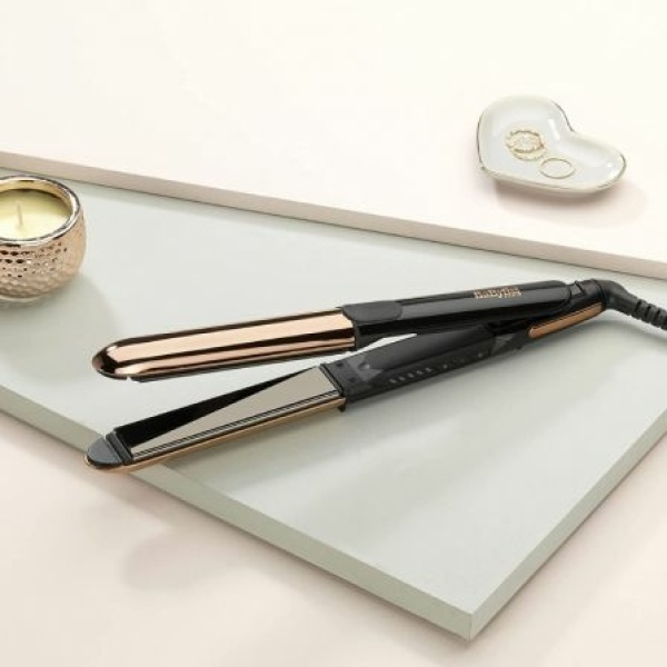 Plancha para el Pelo BaByliss Pure Metal ST481E/ Negra y Oro Rosa - Imagen 3