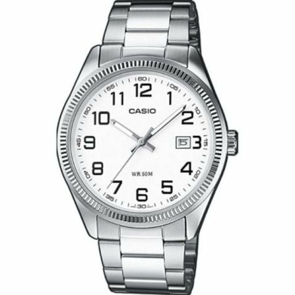 Reloj Analógico Casio Collection Men MTP-1302PD-7BVEF/ 44mm/ Blanco y Plata