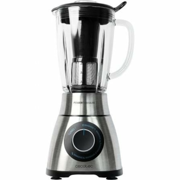 Batidora de vaso Cecotec Power Black Titanium 1300 PerfectMix/ 1300W/ 5 Velocidades/ Capacidad 1.8L