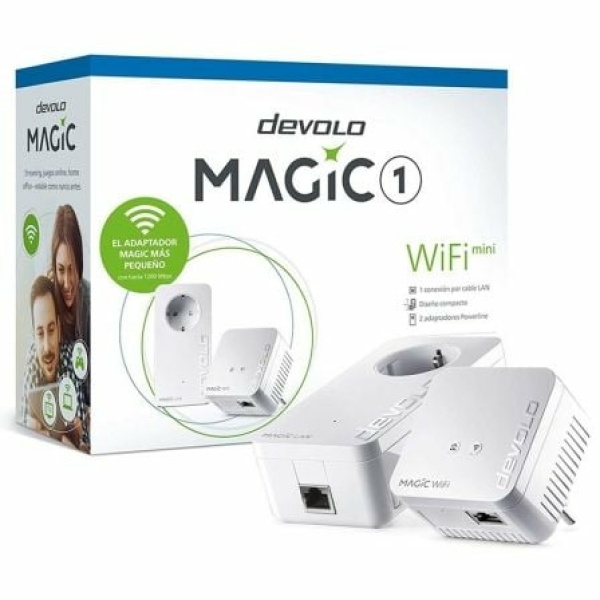 Adaptador Powerline Devolo Magic 1 WiFi Mini/ 1200Mbps/ Alcance 400m/ Pack de 2