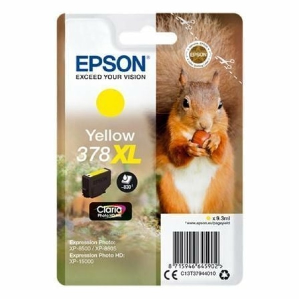 Cartucho de Tinta Original Epson nº378 XL Alta Capacidad/ Amarillo