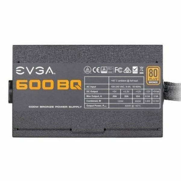 Fuente de Alimentación EVGA 600 BQ/ 600W/ Ventilador 12cm/ 80 Plus Bronze - Imagen 2