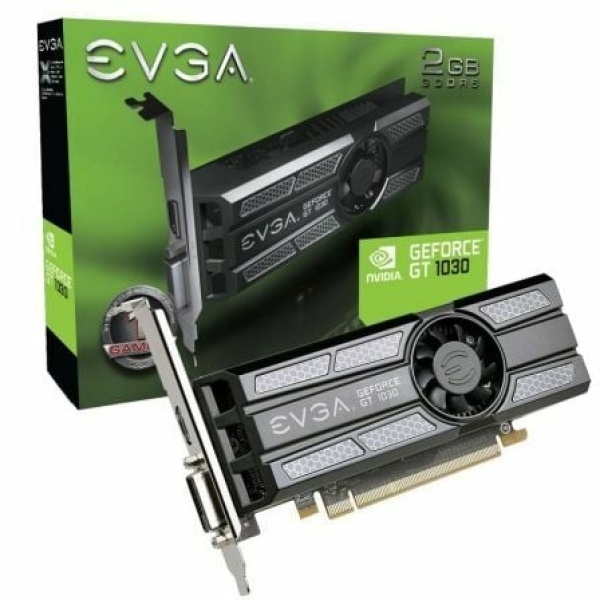 Tarjeta Gráfica EVGA GeForce GT1030 SC/ 2GB GDDR5/ Perfil Bajo