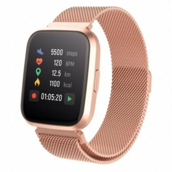 Smartwatch Forever ForeVigo2 SW-310/ Notificaciones/ Frecuencia Cardíaca/ Oro Rosado