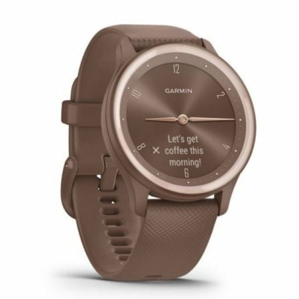 Smartwatch Garmin Vivomove Sport/ Notificaciones/ Frecuencia Cardíaca/ GPS/ Oro Melocotón y Cacao - Imagen 3