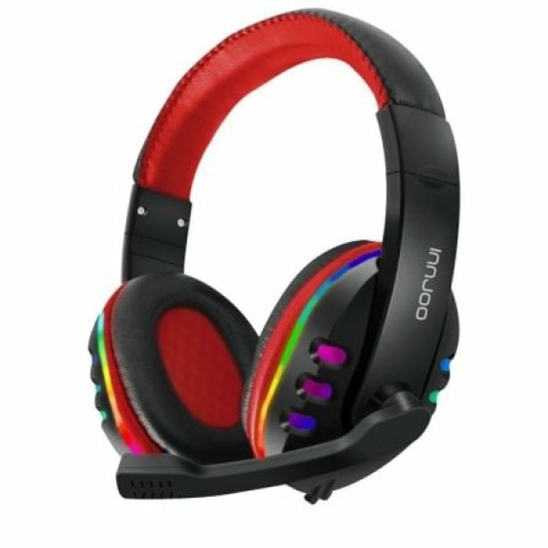 Auriculares Gaming con Micrófono Innjoo Headset/ Jack 3.5/ Rojos