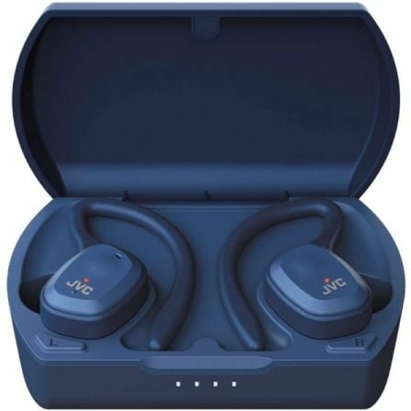 Auriculares Deportivos Bluetooth JVC HA-ET45T con estuche de carga/ Autonomía 4h/ Azules