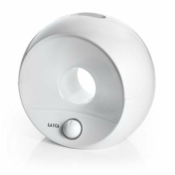 HUMIDIFICADOR ULTRASÓNICO LAICA HI3011 BLANCO - 16W - RECIPIENTE 1.8L - AJUSTE DEL FLUJO DE VAPOR - LUCES NOCTURNAS - CAJÓN PARA ESENCIAS