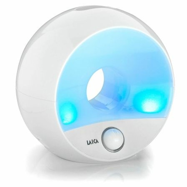 HUMIDIFICADOR ULTRASÓNICO LAICA HI3011 BLANCO - 16W - RECIPIENTE 1.8L - AJUSTE DEL FLUJO DE VAPOR - LUCES NOCTURNAS - CAJÓN PARA ESENCIAS - Imagen 2