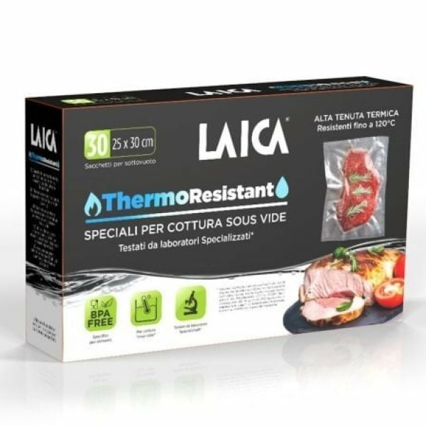 Pack de 30 bolsas Thermo Resistant Laica TR1000 para Cocción Sous Vide