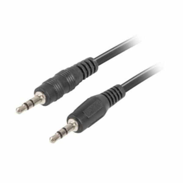 Cable Estéreo Lanberg CA-MJMJ-10CC-0012-BK/ Jack 3.5 Macho - Jack 3.5 Macho/ 1.2m