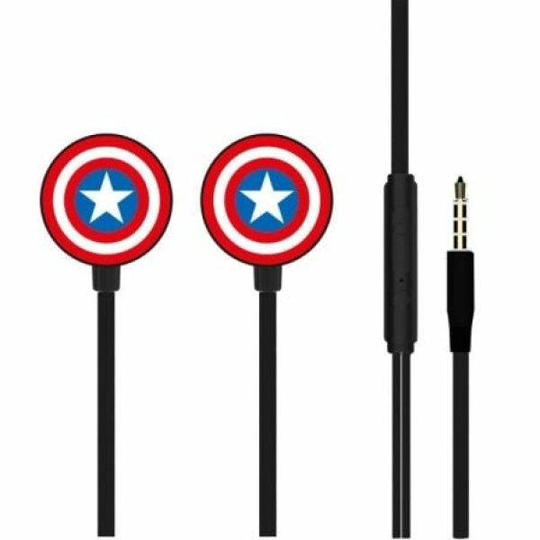 Auriculares Intrauditivos Marvel Capitán América 003/ con Micrófono/ Jack 3.5