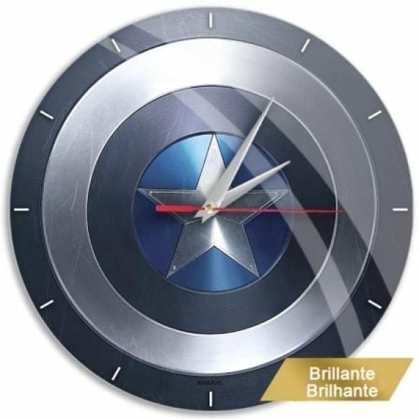 Reloj de Pared Marvel Capitán América/ Azul