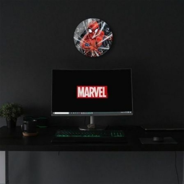 Reloj de Pared Marvel Spiderman 001/ Negro - Imagen 2