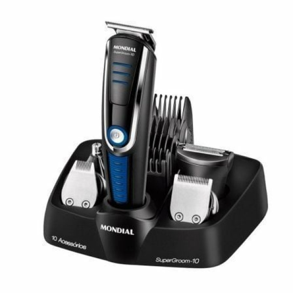 Cortapelos 10 en 1 Mondial BG03 Multi Grooming con Batería/ 10 Accesorios