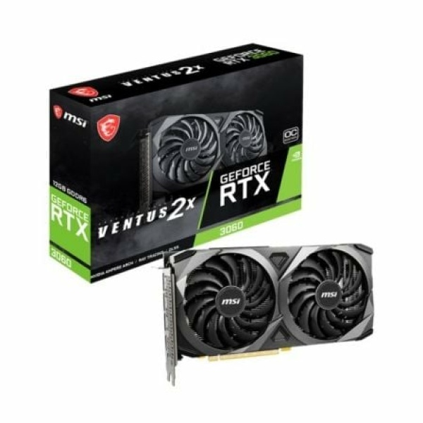 Tarjeta Gráfica MSI RTX 3060 VENTUS 2X OC 12G/ 12GB GDDR6