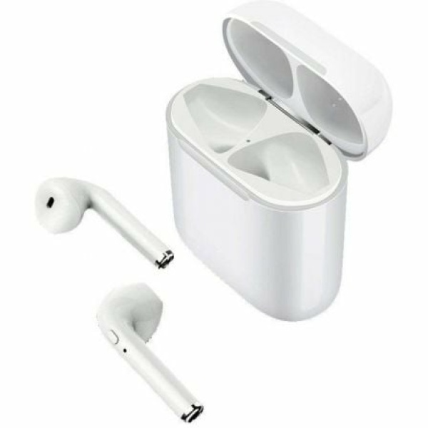 Auriculares Bluetooth Muvit Airpods MUHPH0120 con estuche de carga/ Autonomía 5h/ Blancos