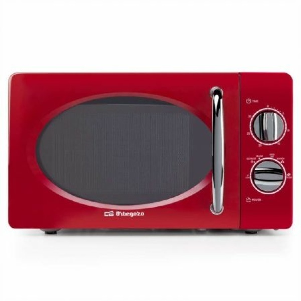 Microondas Orbegozo MI 2020/ 700W/ Capacidad 20L/ Rojo - Imagen 2