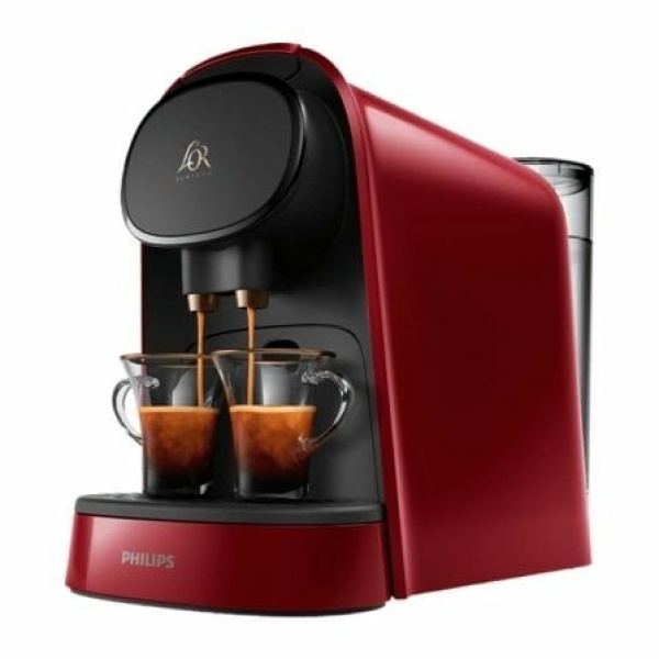 Cafetera de Cápsulas Philips L'Or Barista LM8012/ Compatible cápsulas Nespresso y L'OR/ Rojo Rubí