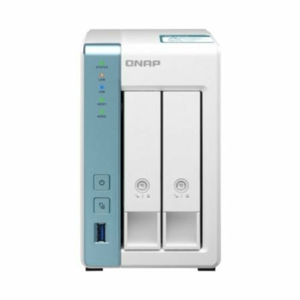 NAS QNAP TS-231K/ 2 Bahías 3.5"- 2.5"/ 1GB DDR3/ Formato Torre