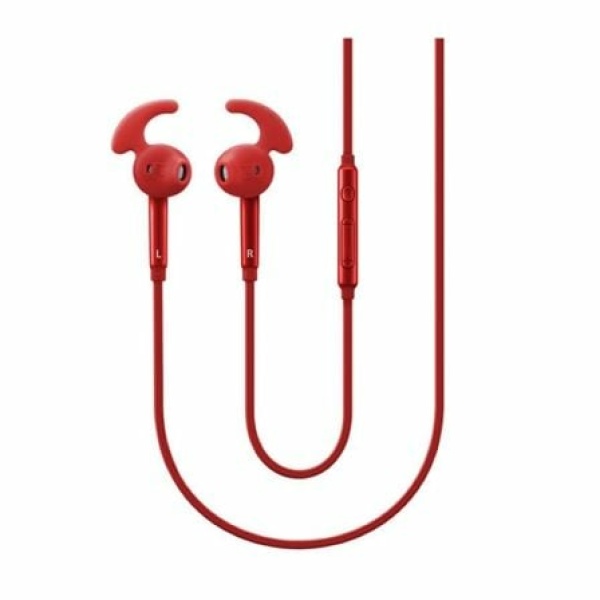 AURICULARES SAMSUNG IN-EAR FIT EO-EG920B ROJOS - 20HZ-20KHZ - 3 BOTONES - MICRÓFONO - ALMOHADILLAS 3 TAMAÑOS - CABLE PLANO 1.2M - JACK 3.5MM