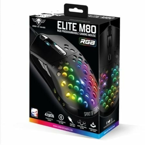 Ratón Gaming Spirit of Gamer ELITE M80/ Hasta 4200 DPI - Imagen 2