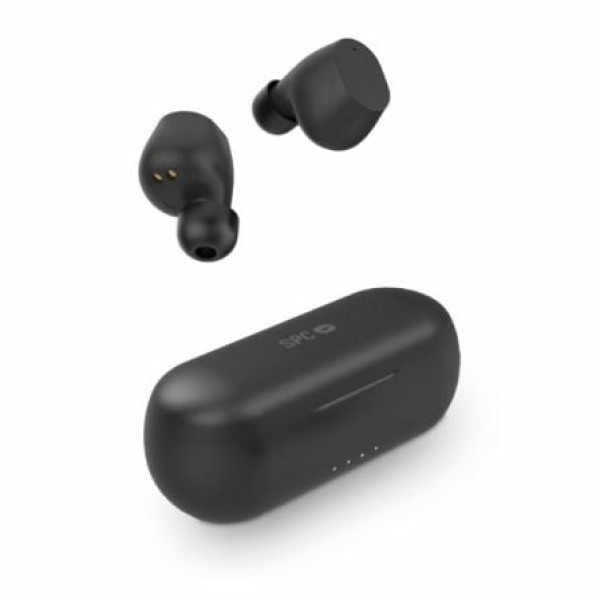 Auriculares Bluetooth SPC Zion con estuche de carga/ Autonomía 5h/ Negro