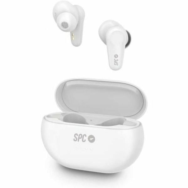 Auriculares Bluetooth SPC Ether Pro con estuche de carga/ Autonomía 5h/ Blancos