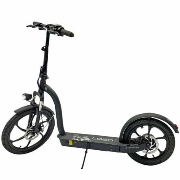 Patinete Eléctrico SmartGyro Lobo/ Motor 500W/ Ruedas 20" y 16"/ 25km/h/ Autonomía 45km/ Negro