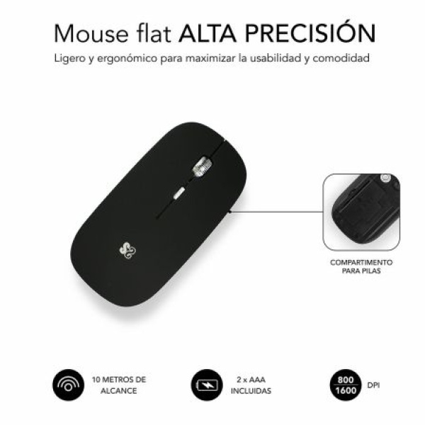 Ratón Inalámbrico por Bluetooth Subblim Flat/ Hasta 1600 DPI - Imagen 3