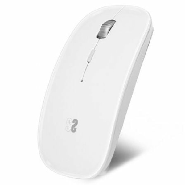 Ratón Inalámbrico por Bluetooth Subblim Dual Flat/ Hasta 1600 DPI/ Blanco