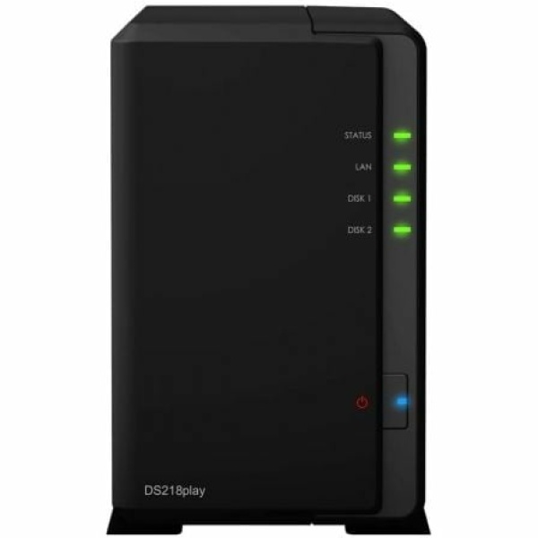 NAS Synology Diskstation DS218PLAY/ 2 Bahías 3.5"- 2.5"/ 1GB DDR4/ Formato Torre - Imagen 2