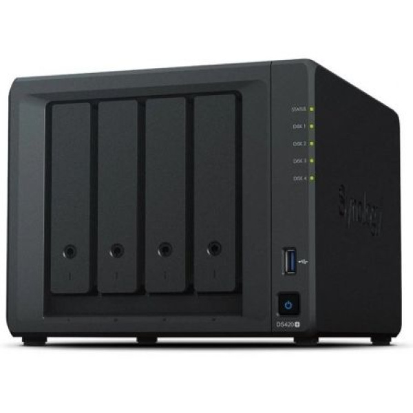 NAS Synology Diskstation DS420+/ 4 Bahías 3.5"- 2.5"/ 2GB DDR4/ Formato Torre