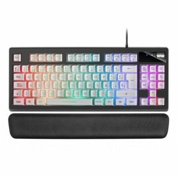 Teclado Gaming Mars Gaming MKAXWES/ Blanco