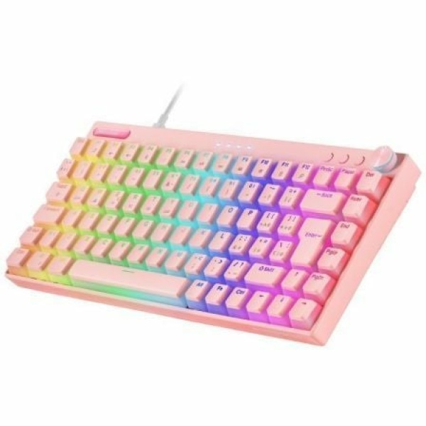 Teclado Gaming Mecánico Inalambrico Mars Gaming MKCLOUDPBRES/ Rosa - Imagen 3