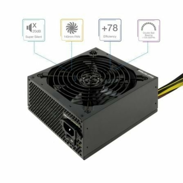 Fuente de Alimentación TooQ TQEP-650SP/ 650W/ Ventilador 14cm - Imagen 2