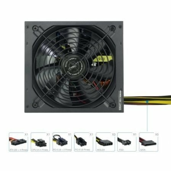 Fuente de Alimentación TooQ TQEP-650SP/ 650W/ Ventilador 14cm - Imagen 3