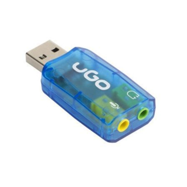 Tarjeta de Sonido Externa UGO UKD-1085/ 5.1/ USB