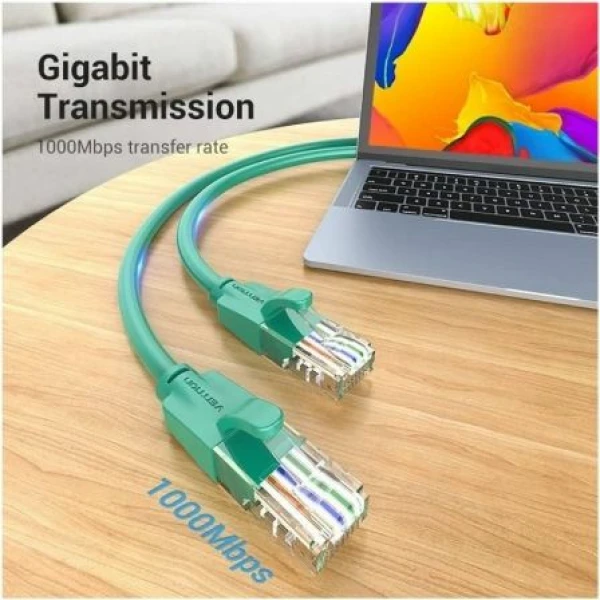 Cable de Red RJ45 UTP Vention IBEGF Cat.6/ 1m/ Verde - Imagen 2