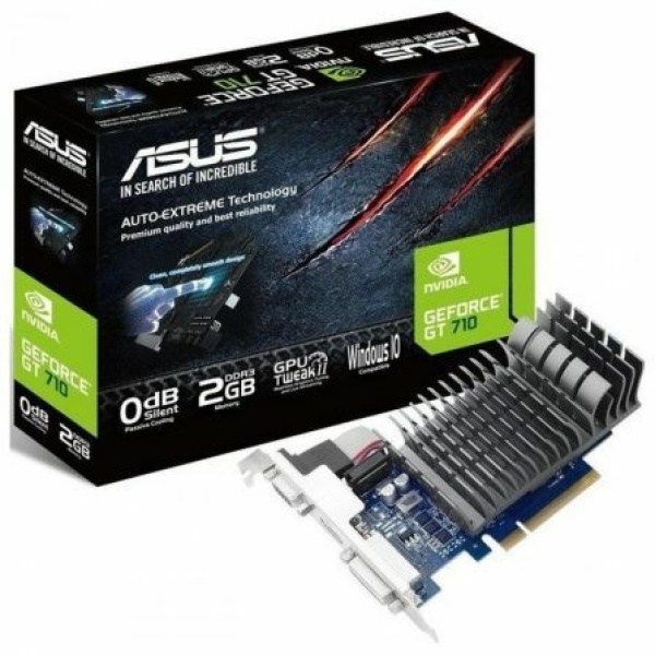 Tarjeta Gráfica Asus GeForce GT 710/ 2GB GDDR5/ Perfil Bajo